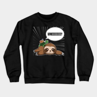 Sloth Turtle Snail Turtle Gifts for Turtle Lovers Sloth Crewneck Sweatshirt